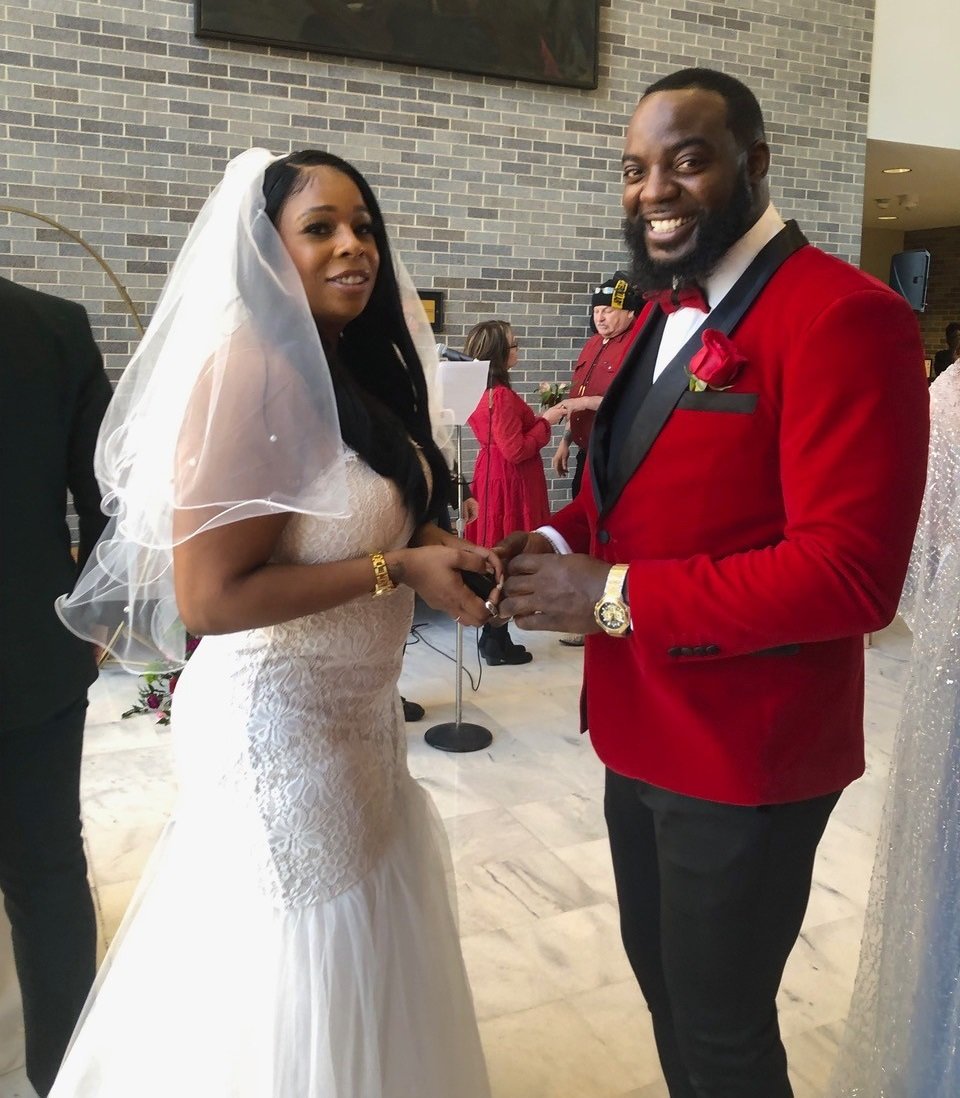 Latasha and Timothy Jenkins tied the knot Feb. 14 in a “Vows and Valentines” ceremony at the old Bucks County courthouse in Doylestown. The event was organized by Linda Bobrin, Bucks County Register of Wills and Clerk of Orphans’ Court, with help from county and district justices.
