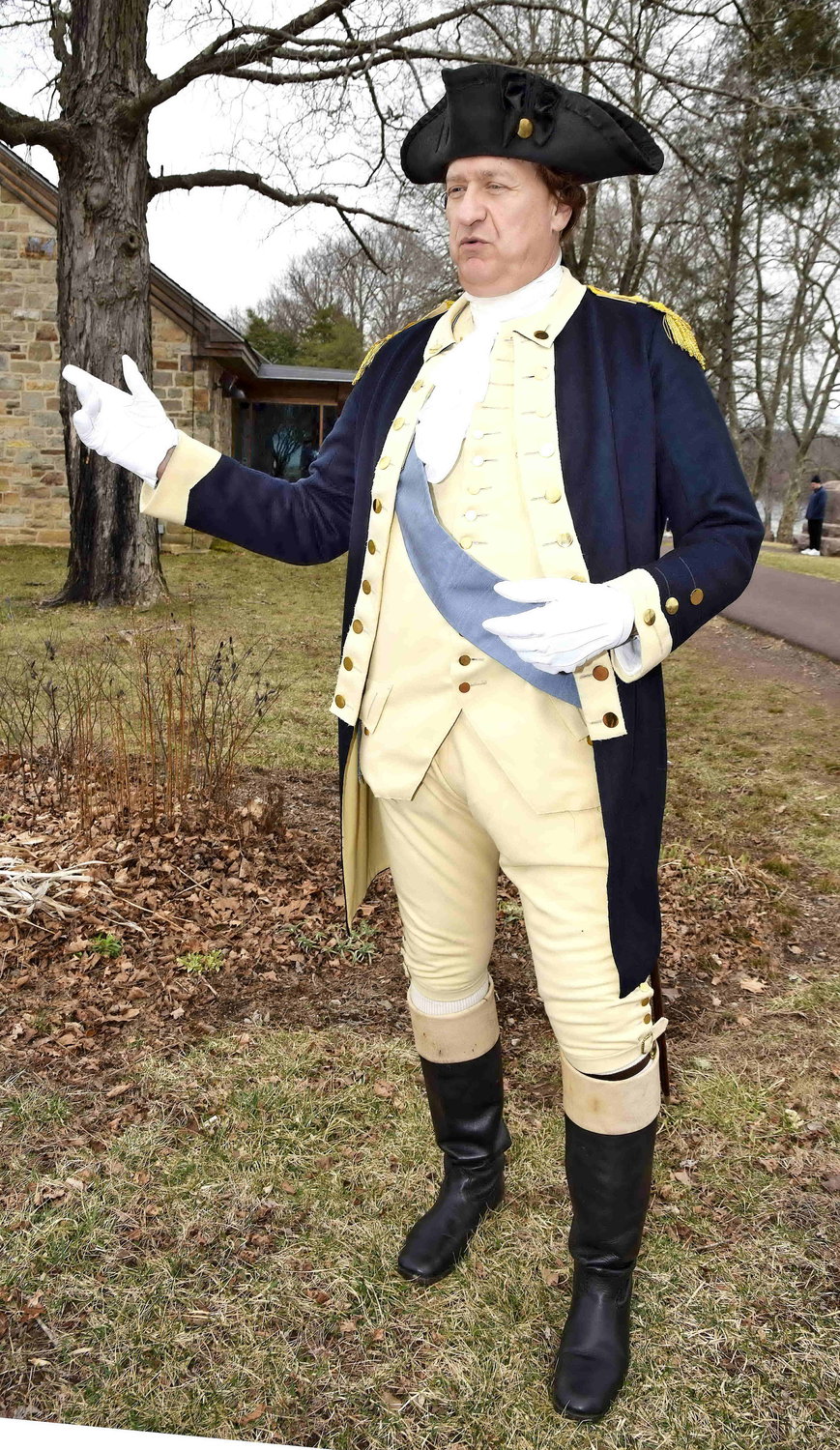 Gen. George Washington, portrayed by John Godzieba.