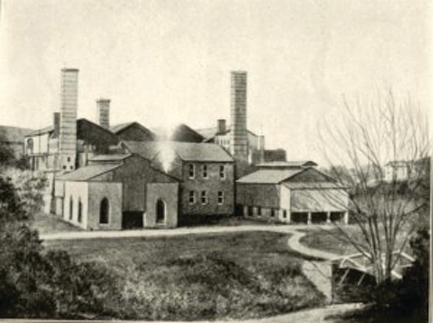 The Durham Iron Co., commonly called the Durham Furnace and situated on Route 212 near the Delaware River, operated from 1849 through 1908.