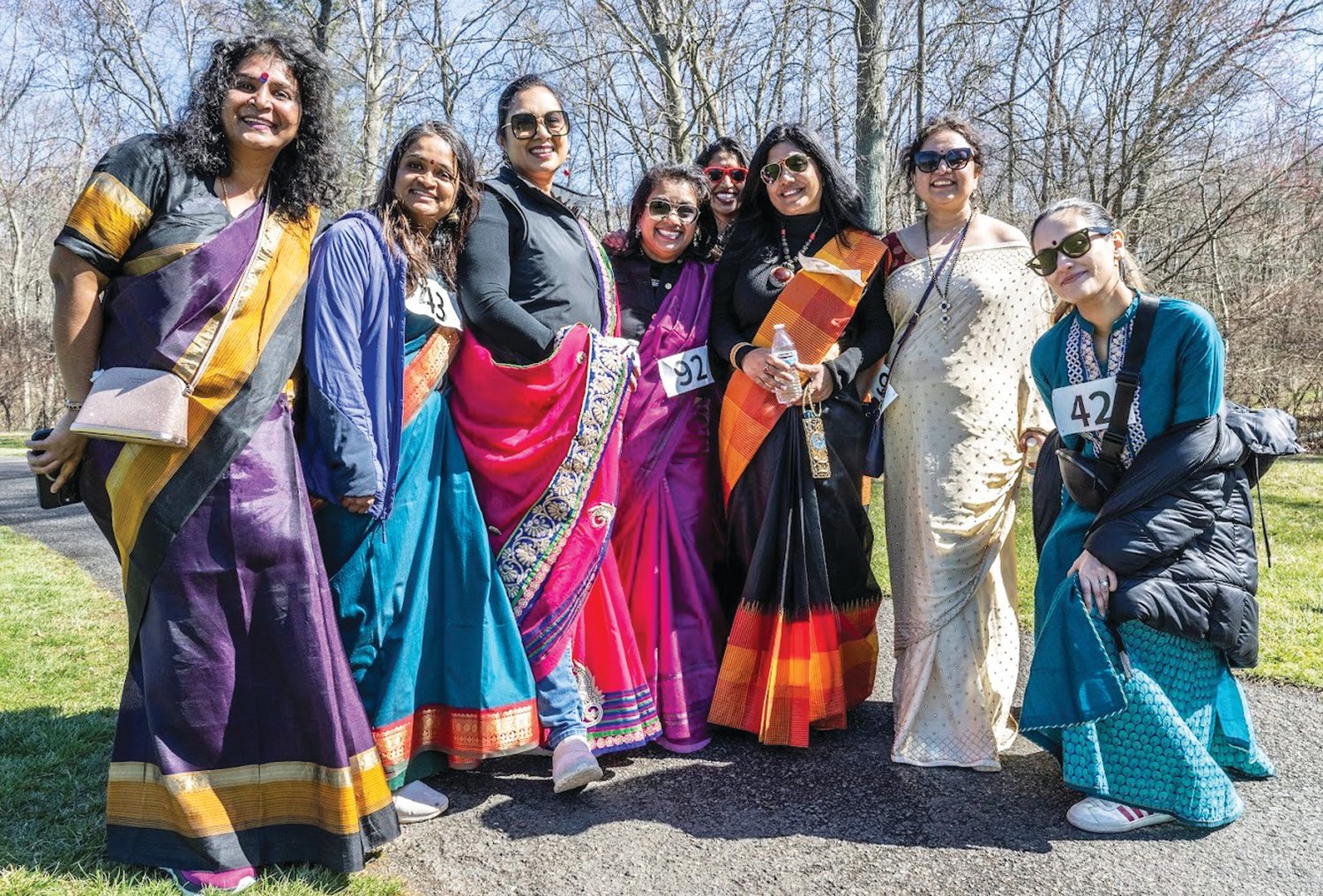 Saree Run participants were encouraged to wear sarees, which symbolize the heritage and culture of Desi women.