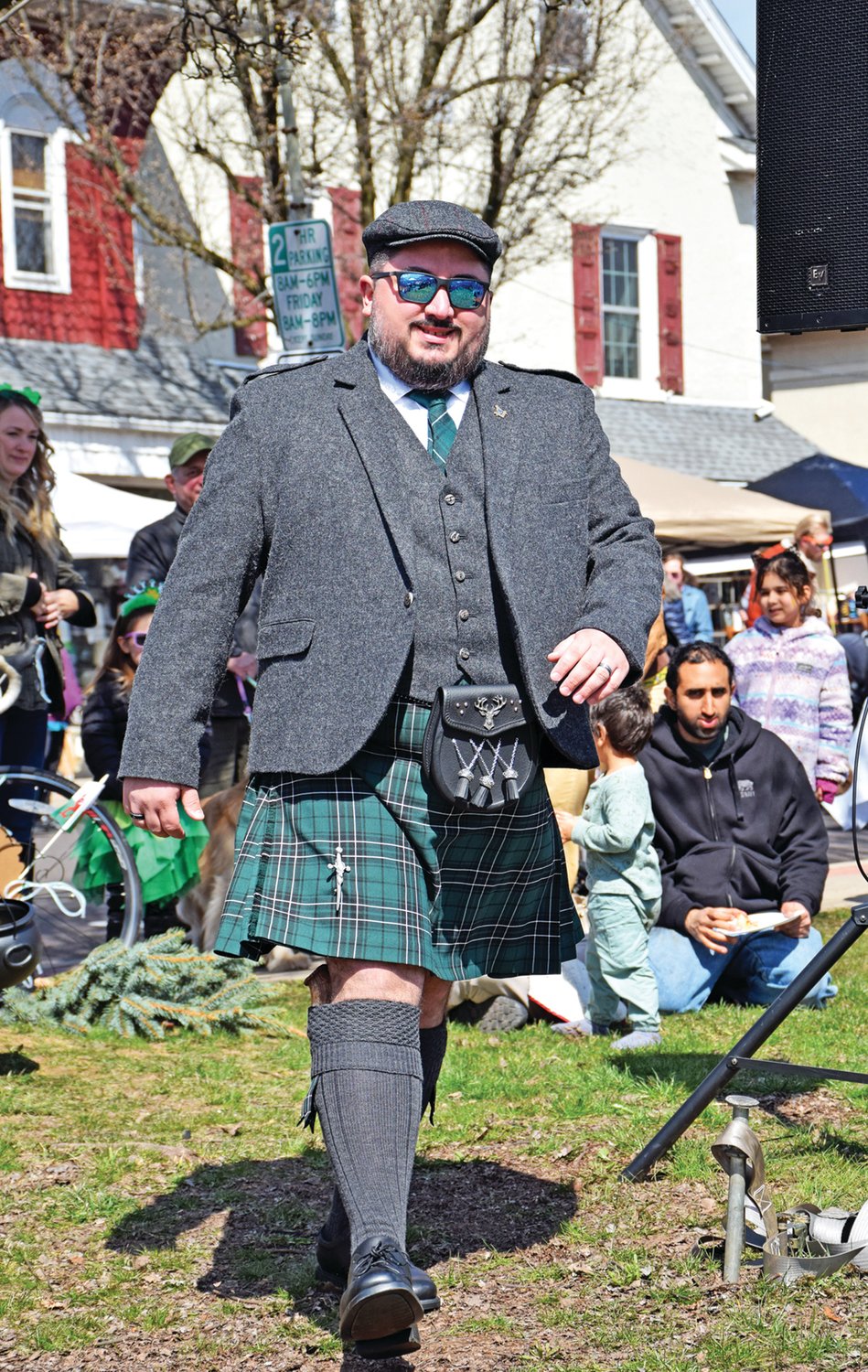 Timothy Curran, one of the eight contestants in the Adult Kilt Contest.