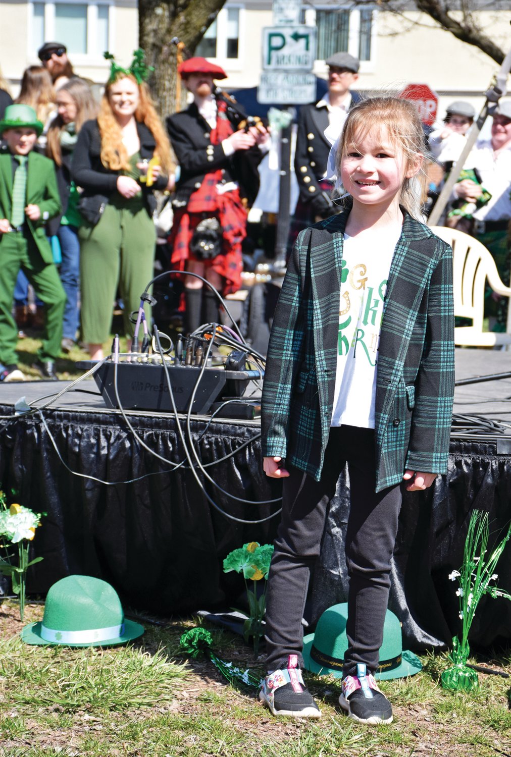 Delainey Grillo, one of the contestants in the Kids Celtic Costume Contest.