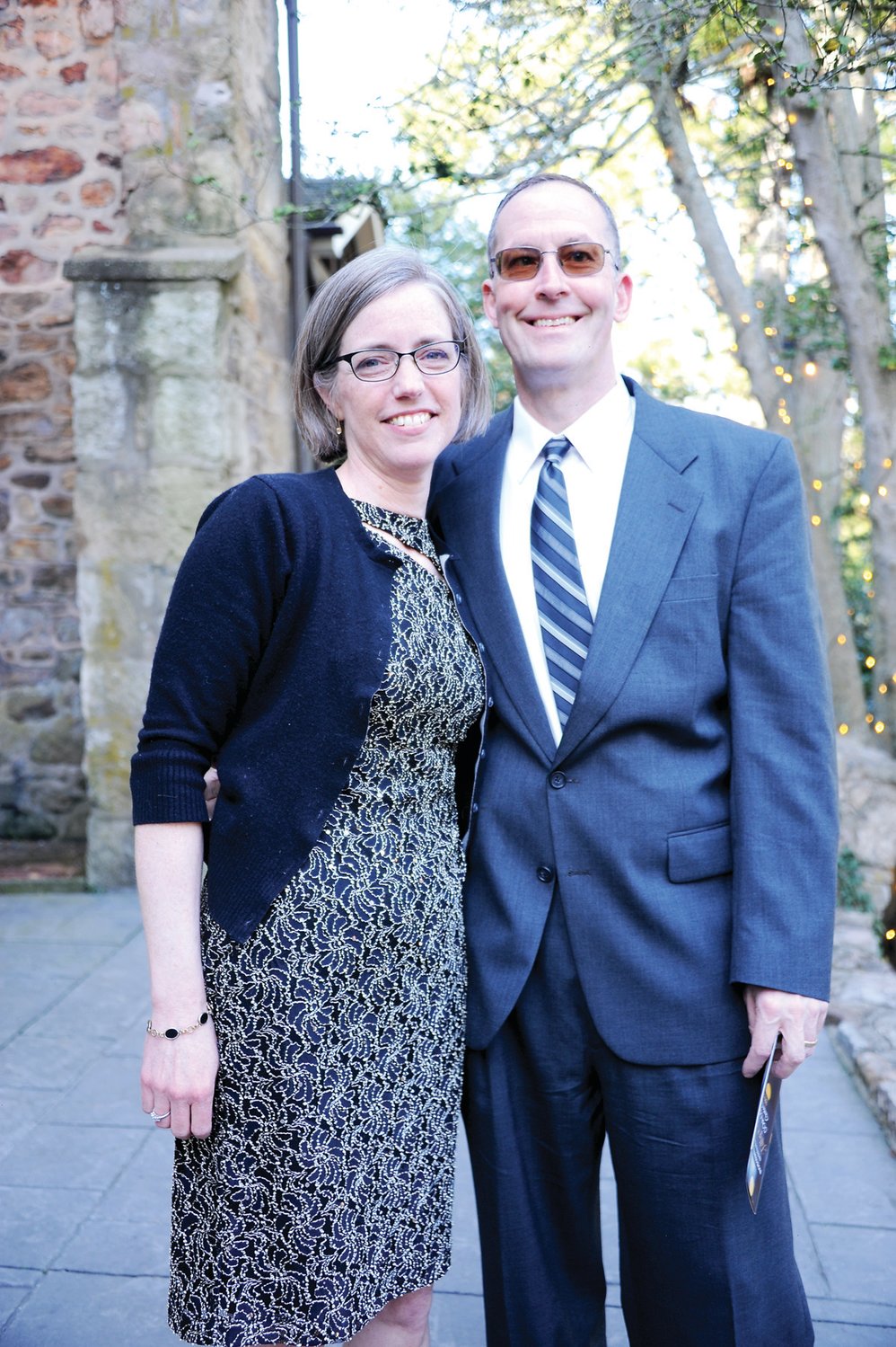 Susan and Glen McDonnell. Susan is president of the choir council of the Bucks County Choral Society.