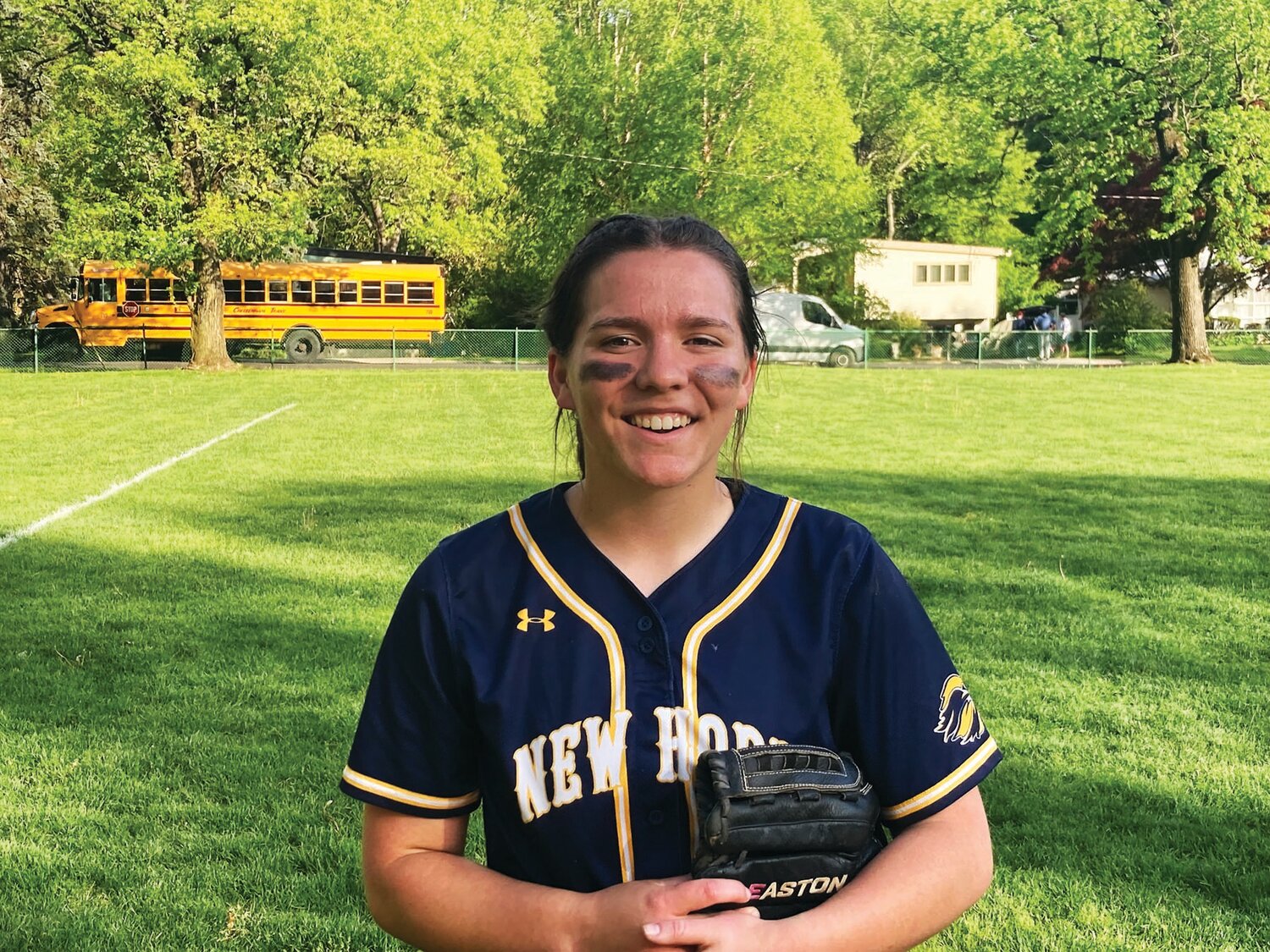 New Hope-Solebury’s Emily Wilson pitched a complete game in a 12-10 win over Cheltenham.