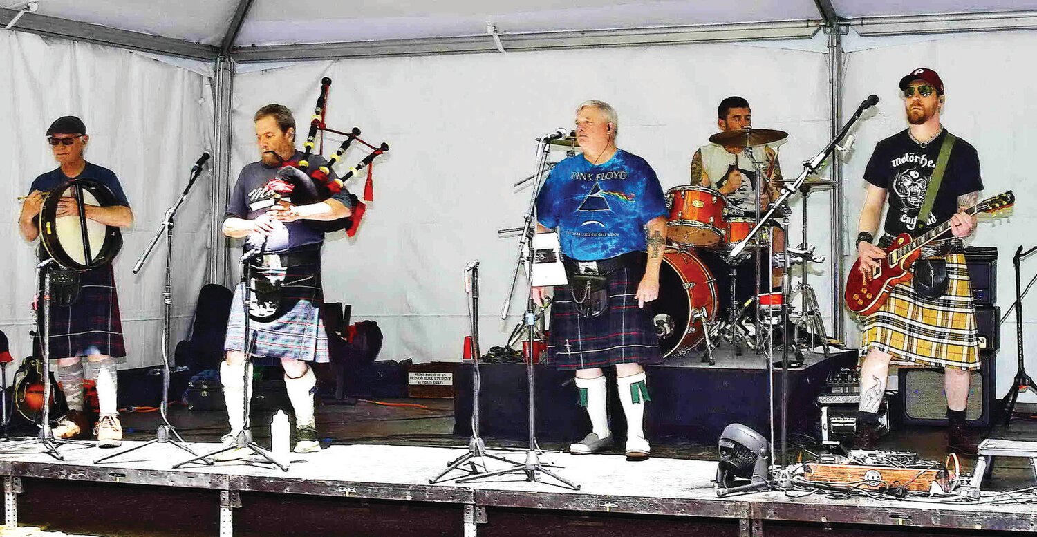 First Highland Watch provides music at Washington Crossing Spring Brewfest.