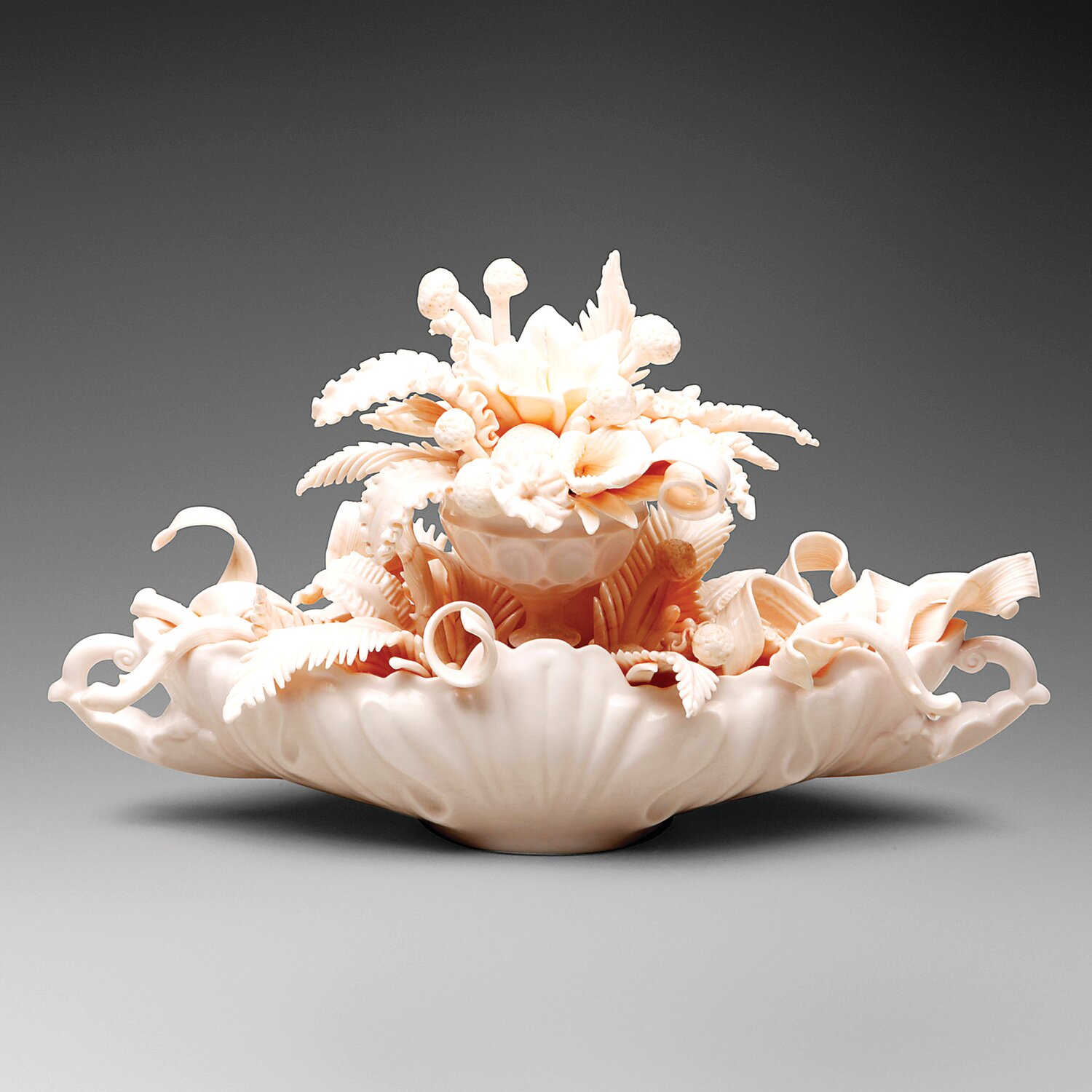 Amber Cowan’s “Gondola and Sherbert in Shell” is part of a benefit lot featured in the Modern Design auction.
