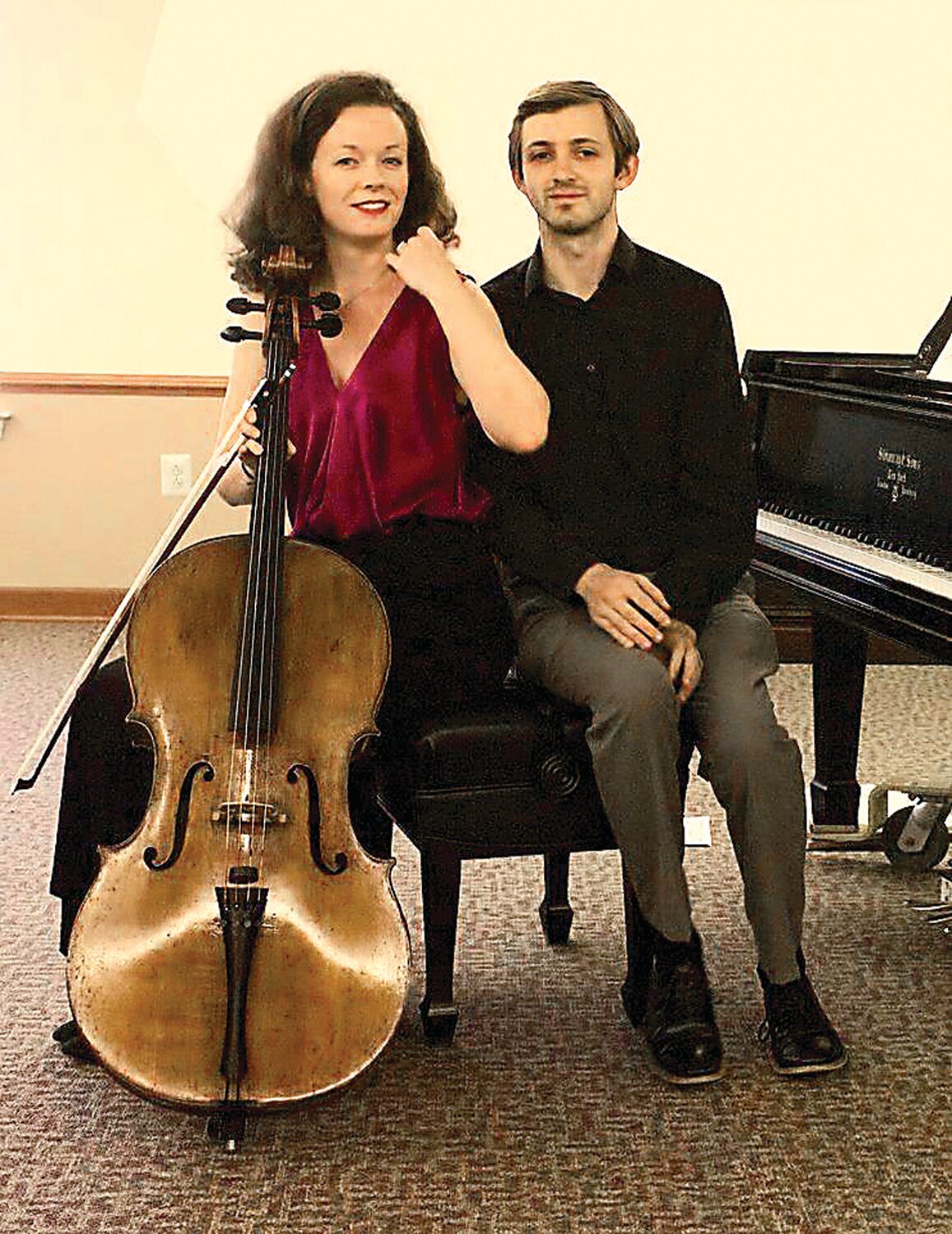 Husband and wife Noelle Casella Grand and Sebastian Grand will give a concert at St. Philip’s, New Hope.