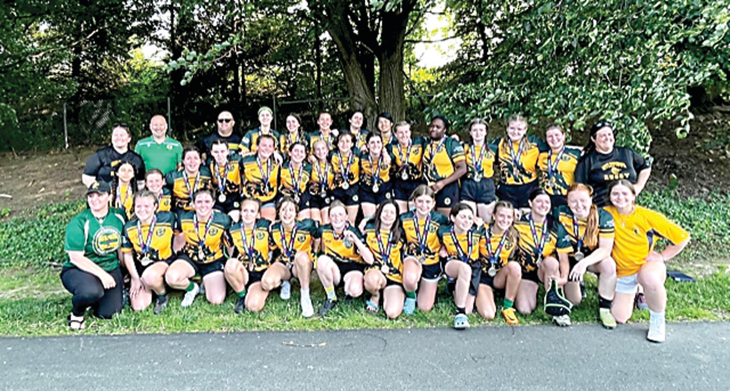 The Doylestown Rugby Academy high school girls team finished second in the RugbyPA State Championship, held at PSU-Berks.