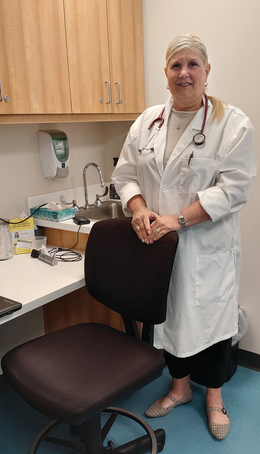 Physician’s Assistant Heather Honsbarger volunteers regularly at the Ann Silverman Health Clinic.