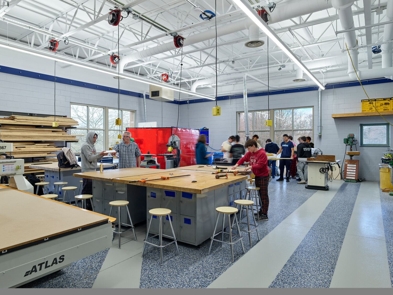 The New Hope-Solebury School District’s new STEAM Wing was completed in February.