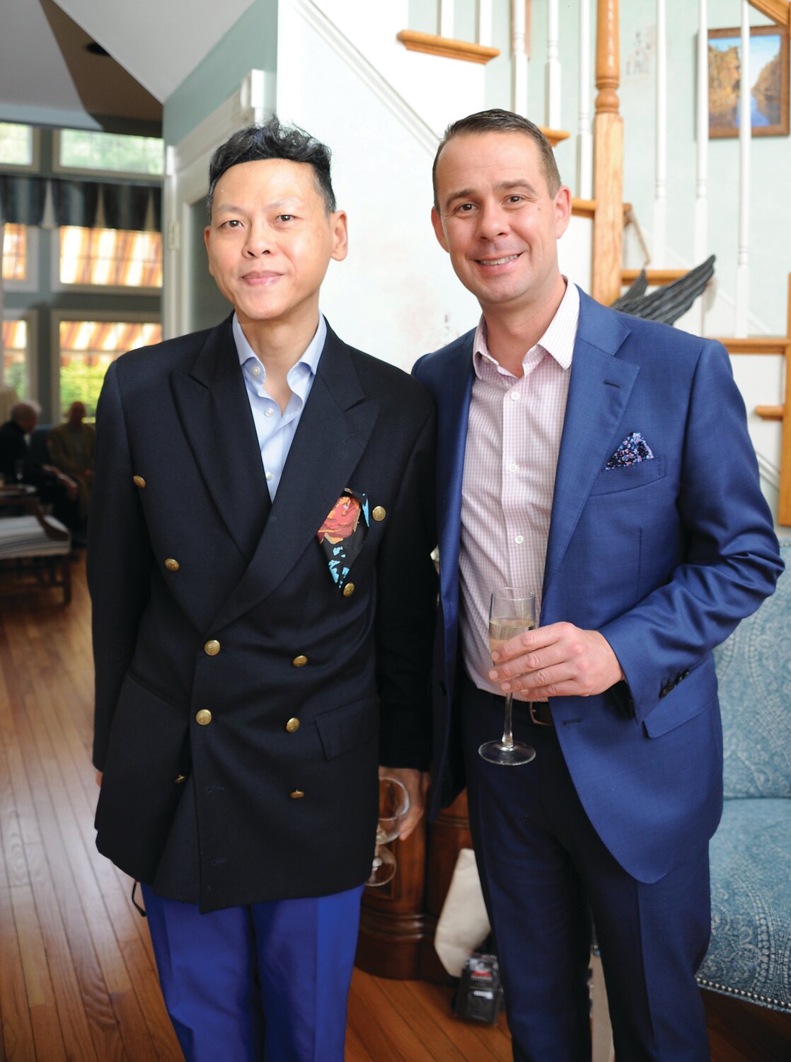 Karl Fong, left, poses with Scott Guzielek who, this week, was named the new president of the Academy of Vocal Arts.