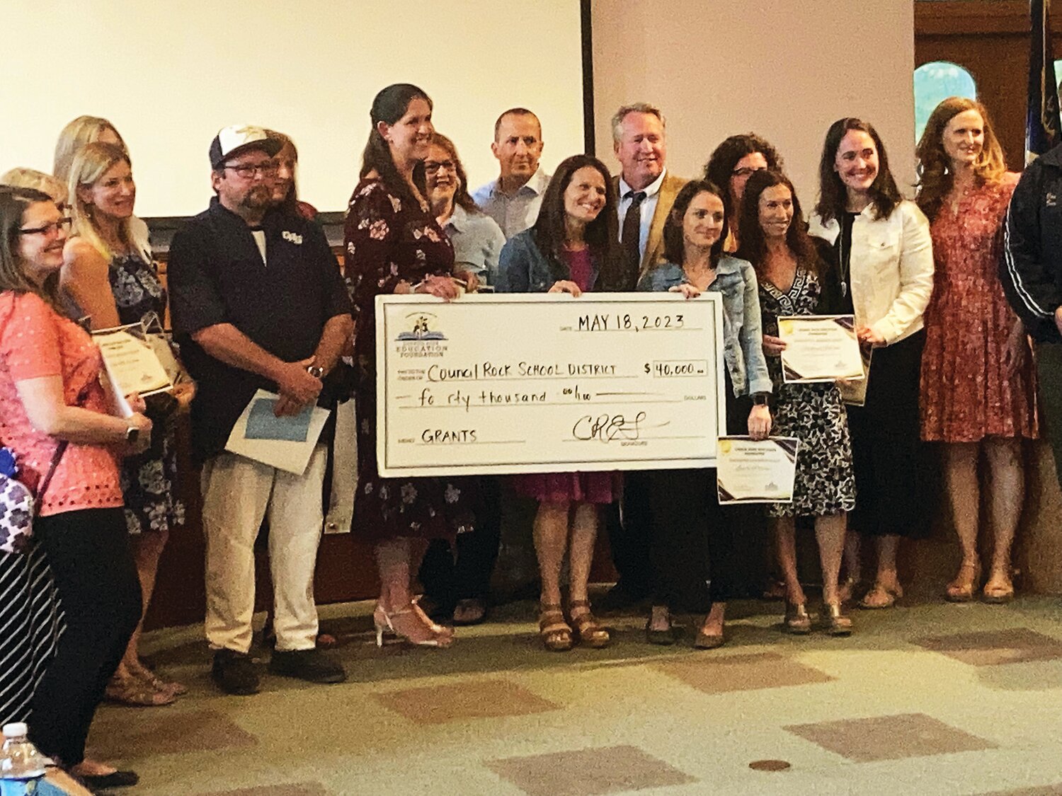 The Council Rock Education Foundation awarded a total of $40,000 in grants for nine innovative programs at a recent school board meeting.