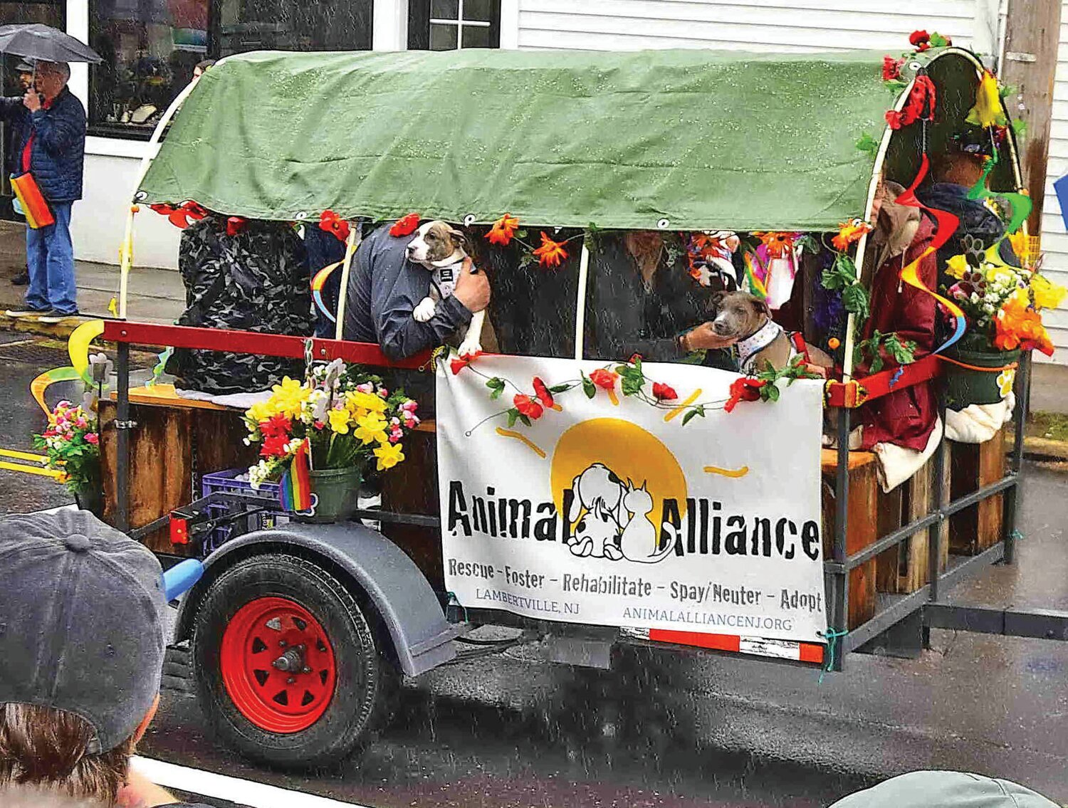 The Animal Alliance parade float.