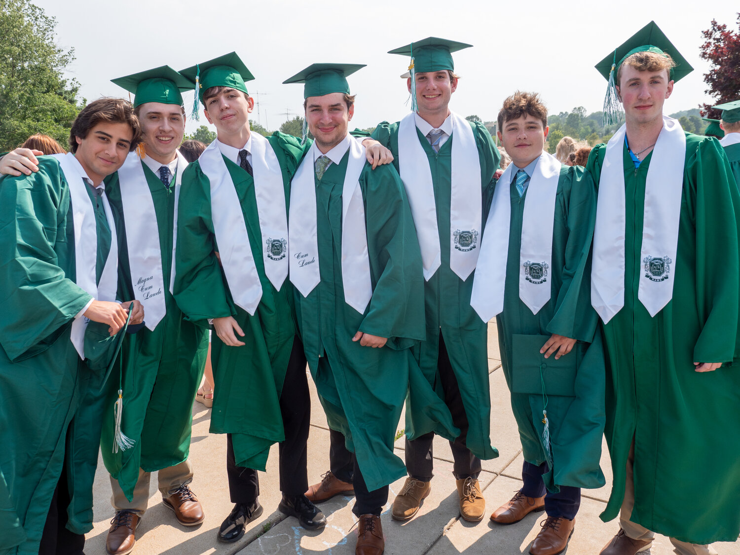 Members of the Pennridge High School Class of 2023 attend their graduation ceremony Tuesday at Stabler Arena.