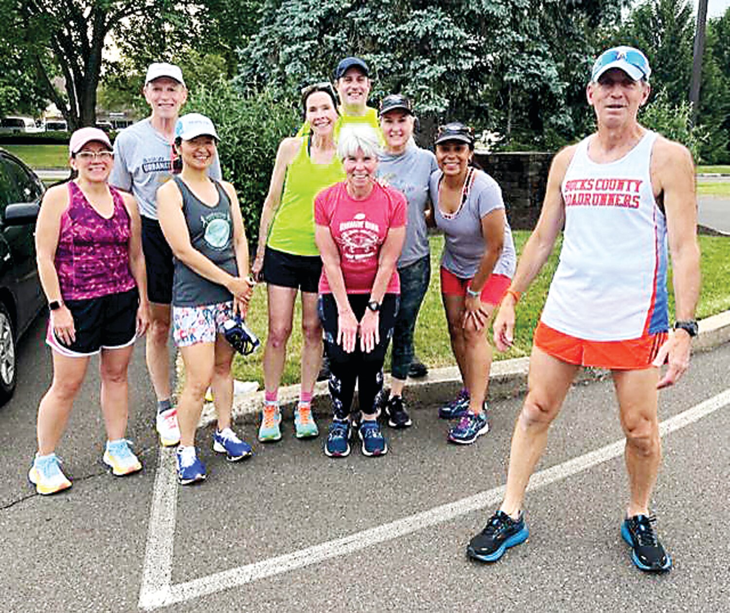 The Bucks County Roadrunners Club’s Tuesday night time-trial group braved the smoke from wildfires in the Canadian provinces of Nova Scotia and Quebec to complete its weekly 4-mile run.