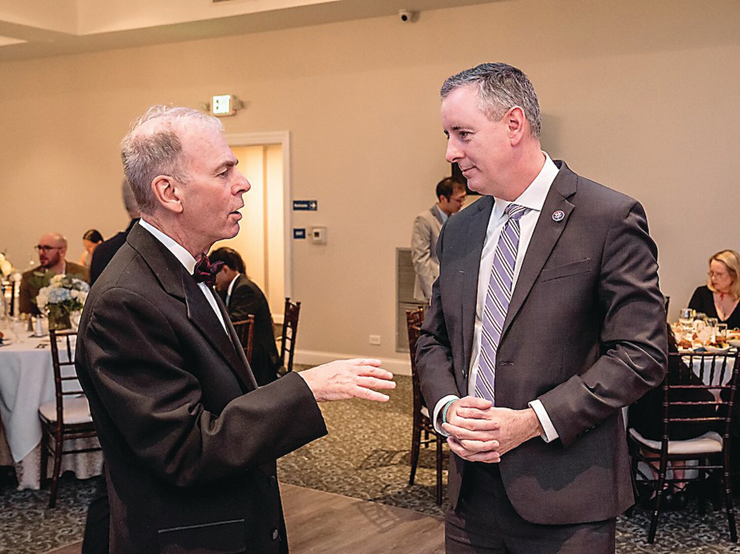 Tim Block, co-founder and chair of the Hepatitis B Foundation Board of Directors, and U.S. Rep. Brian Fitzpatrick.