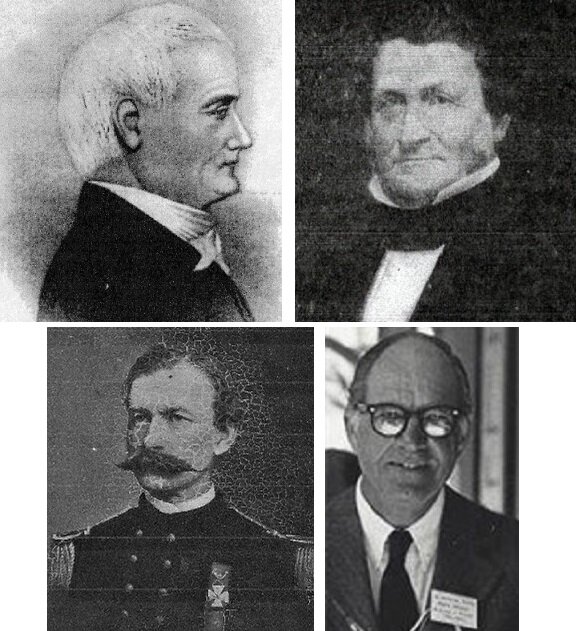 Clockwise from top left: Benjamin Parry, Oliver Parry, Arthur Ricker and Edward Randolph Parry.