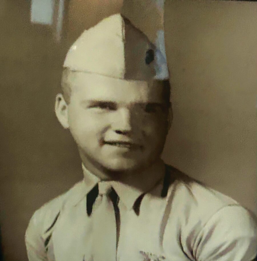 Anthony Adamski in his uniform. Adamski, who died in 2019, wrote a number of letters and poems to his girlfriend while he was away. One of them was lost until it turned up at Liberty Thrift in Quakertown.