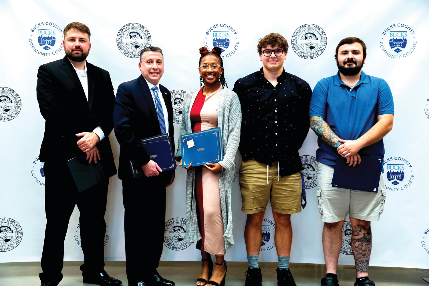 Bucks County Community College celebrated Building and Construction Trades Pre-Apprenticeship program students during their inaugural cohort graduation June 15.