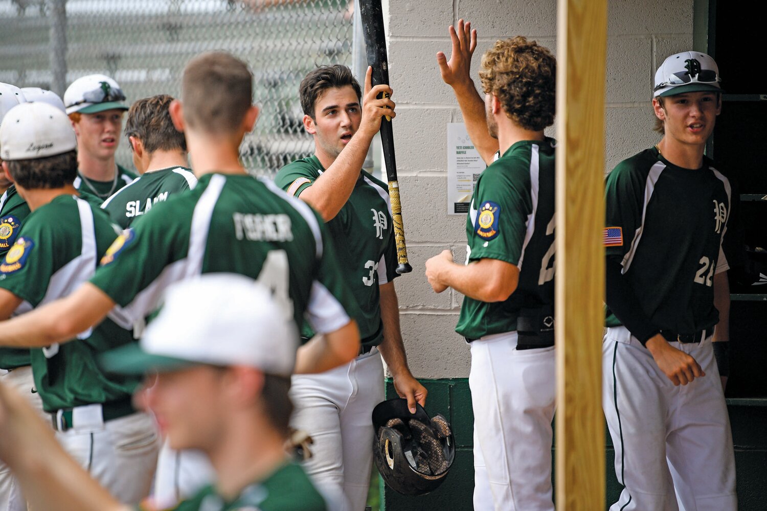 It was all high-fives after Pennridge’s Ryan Hass scored the ninth run in a 10-0 pasting of Nor-Gwyn.