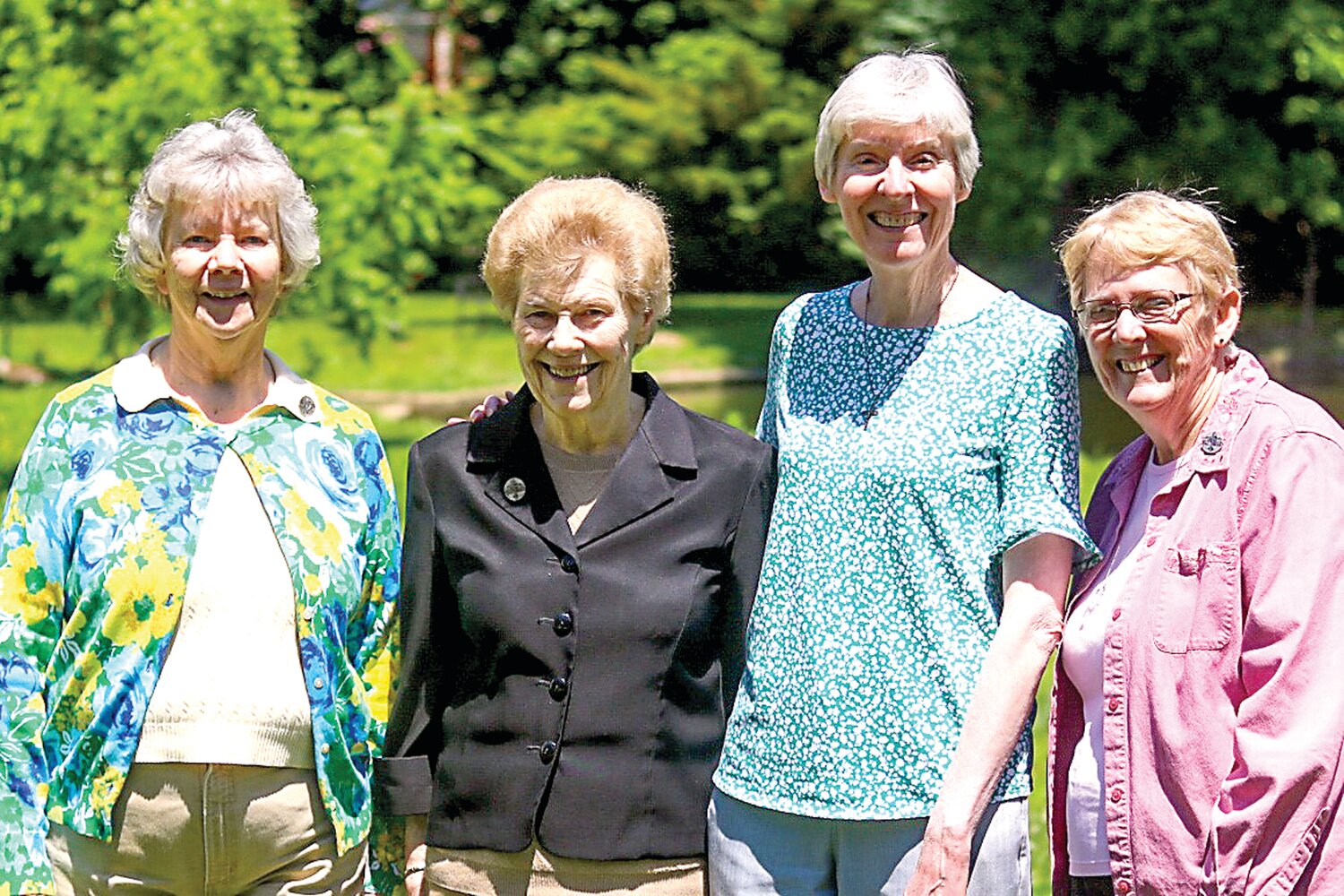 Grey Nuns of the Sacred Heart Leadership Board members: Sister Nancy Kaczmarek, Sister Denise Roche, Sister Barbara Schiavoni and Sister Eileen White.