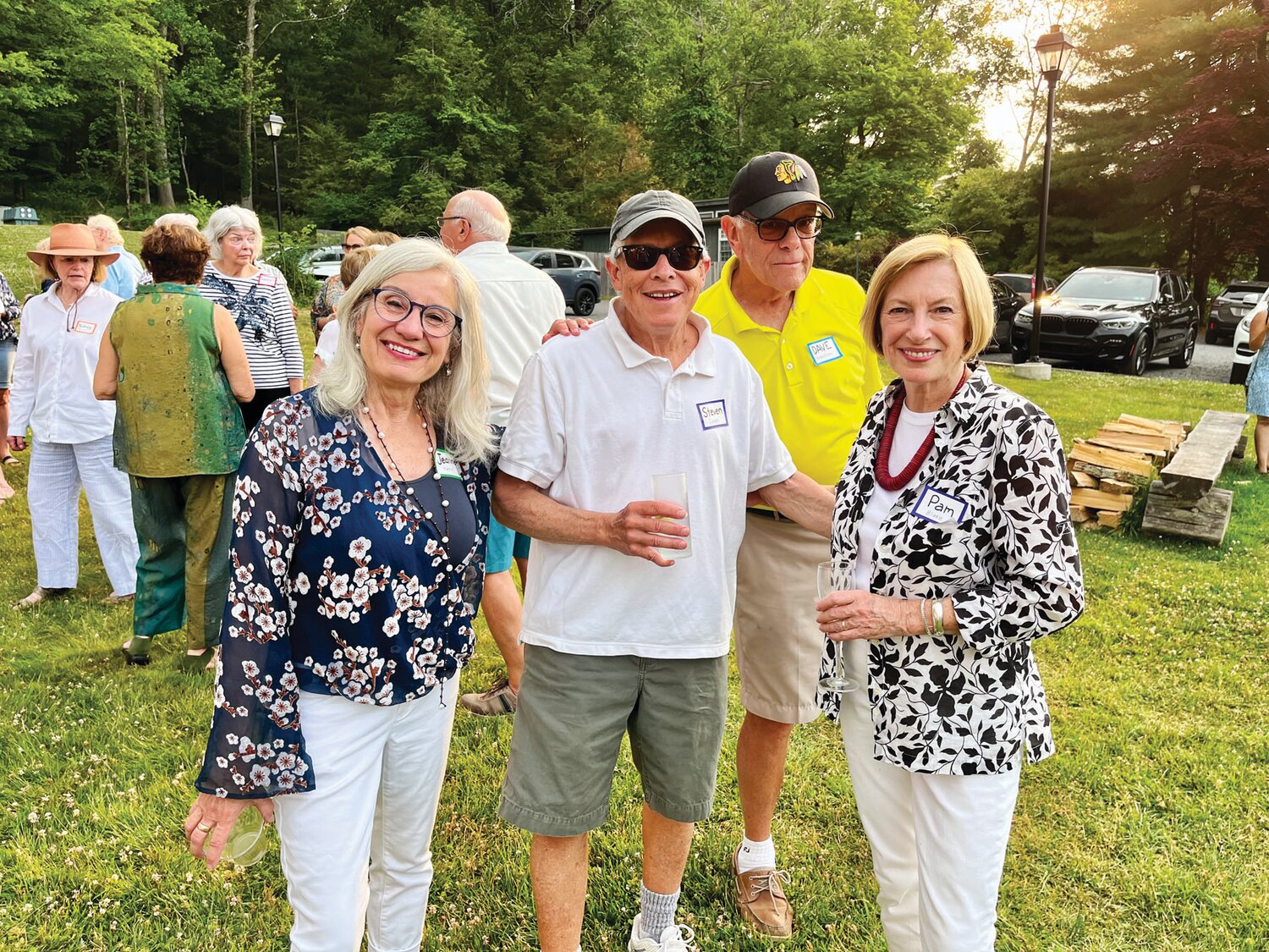 Members of the Lumberville community mingle at the annual Founder’s Day Picnic.