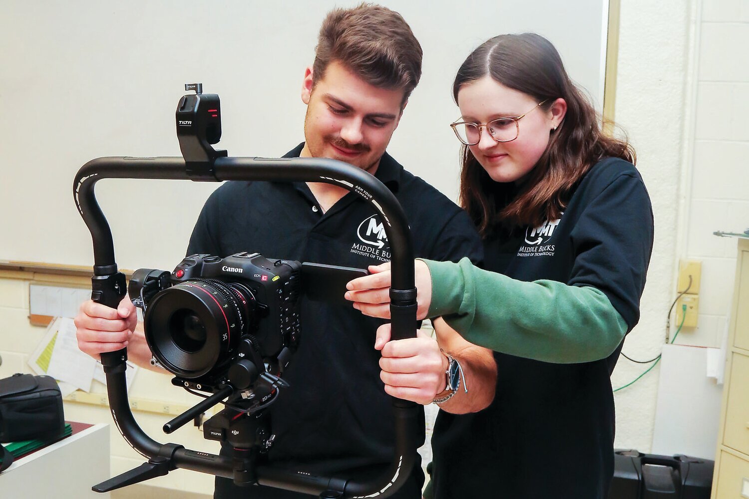 Middle Bucks Institute of Technology Multimedia Technology students Christian Pearson and Samantha Rosinski participated as a team in SkillsUSA Digital Cinema Production competitions, placing second at the national level.