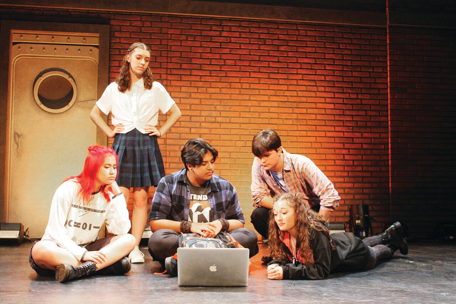 From left are 2022 Youth Company Members Makayla McClintic, Helena Badiali, Liam Jackson, Jacob Rabinowitz and Maya Micsion. Rabinowitz has since left the cast. In 2023, Liam Neill is playing the role of Zack.