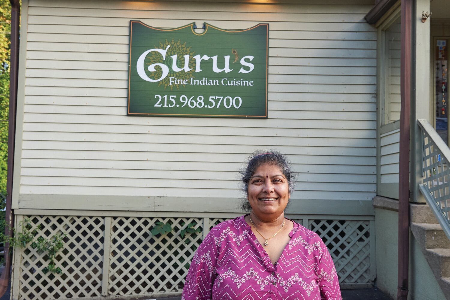 Priya Guru at the restaurant Monday, July 10, 2023, on Sycamore Street in Newtown.