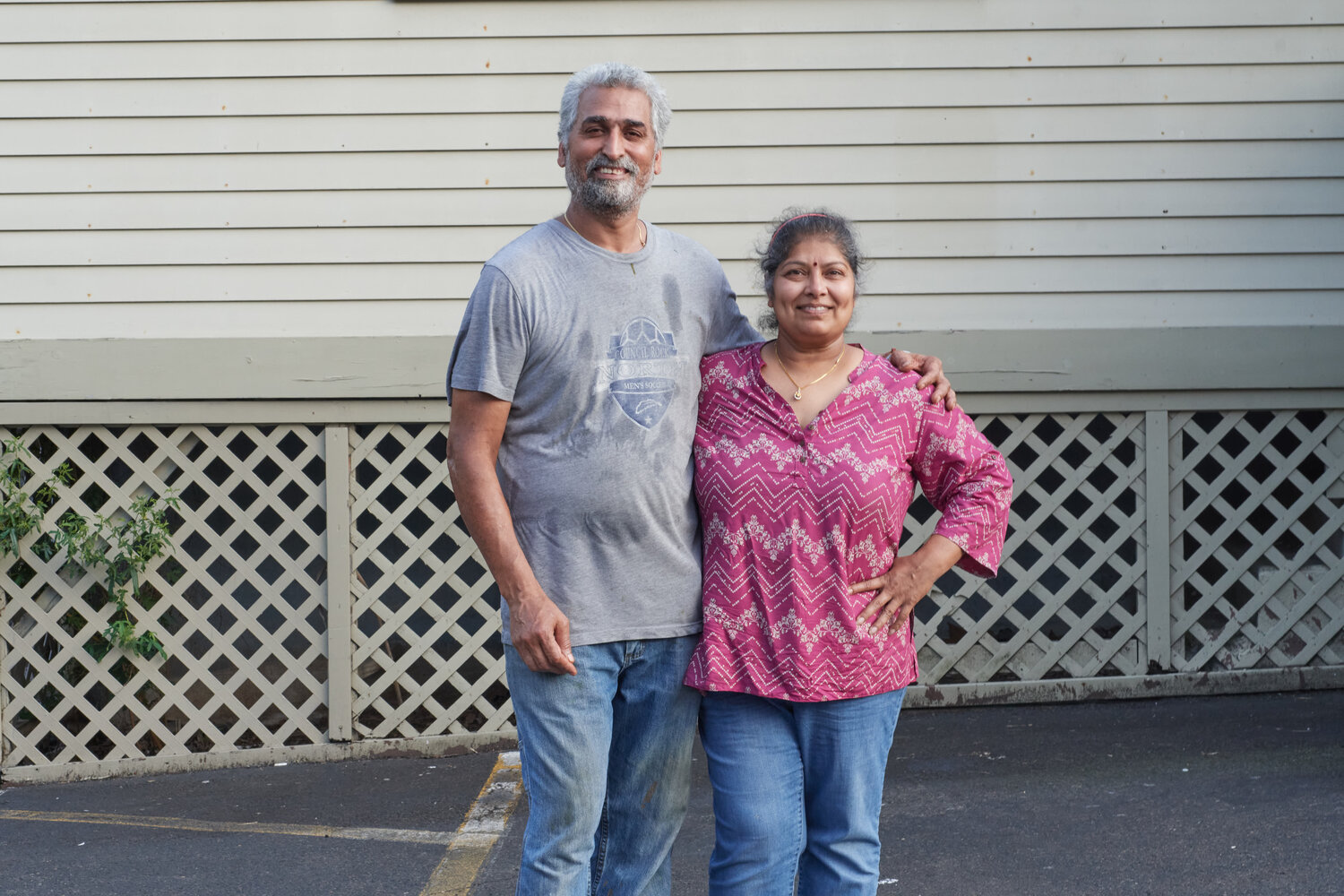 Priya and Ashni Guru at their restaurant Monday, July 10, 2023, on Sycamore Street in Newtown.