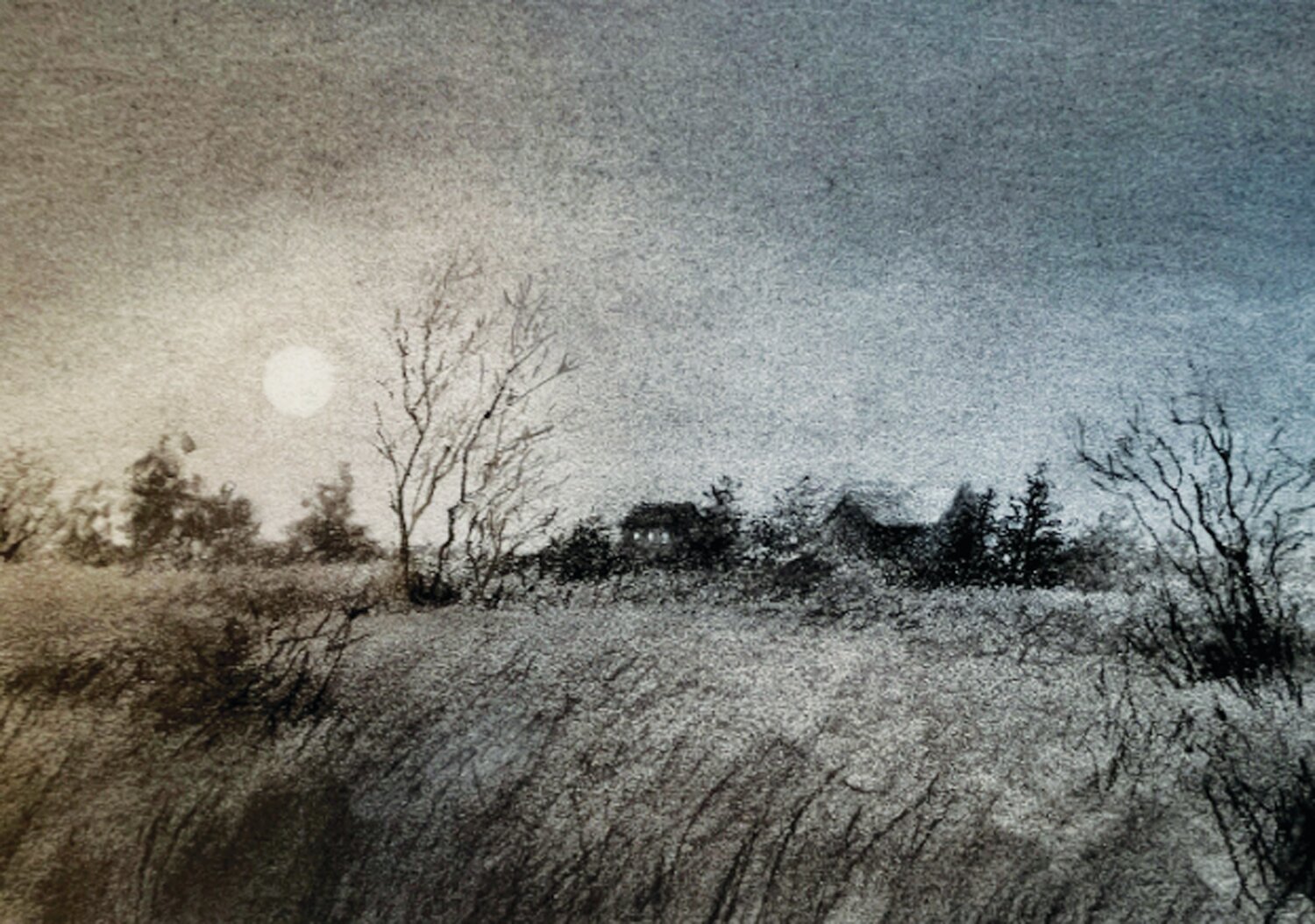 Jane Ramsey’s “Wolf Moon,” a charcoal on paper, received the first place vote for the “R.E.D. Show” Artists' Choice Award and was a runner-up in the People’s Choice polling.