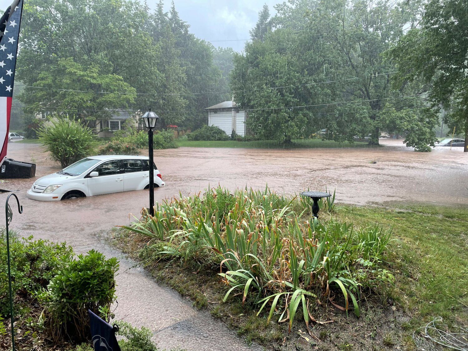 July 15 flooding near the Delaware River in Bucks County hit a residential neighborhood off Taylorsvile Road just below the Scudder Falls Bridge hard.