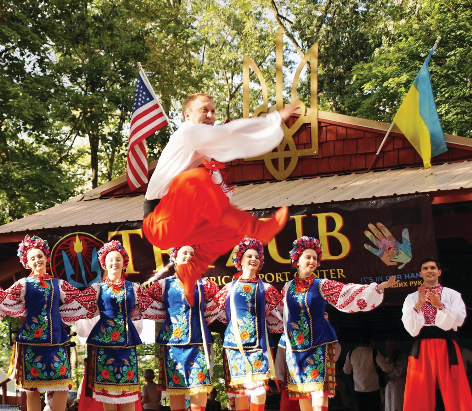 “HOPAK” ethnic dance is among the entertainment at the Ukrainian Folk Festival slated for Aug. 27. A portion of admissions will benefit humanitarian relief of victims of war in Ukraine.