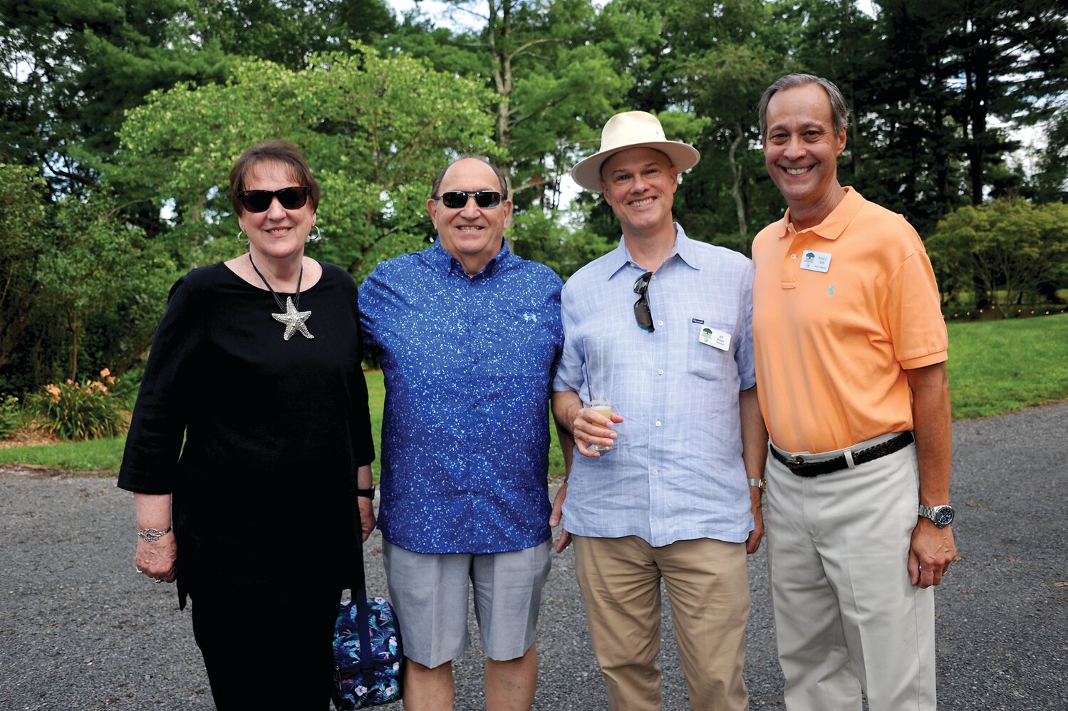 Beth and Pat Fedele, Bill Kunze, president of the Heritage Conservancy, and Brian Clark.