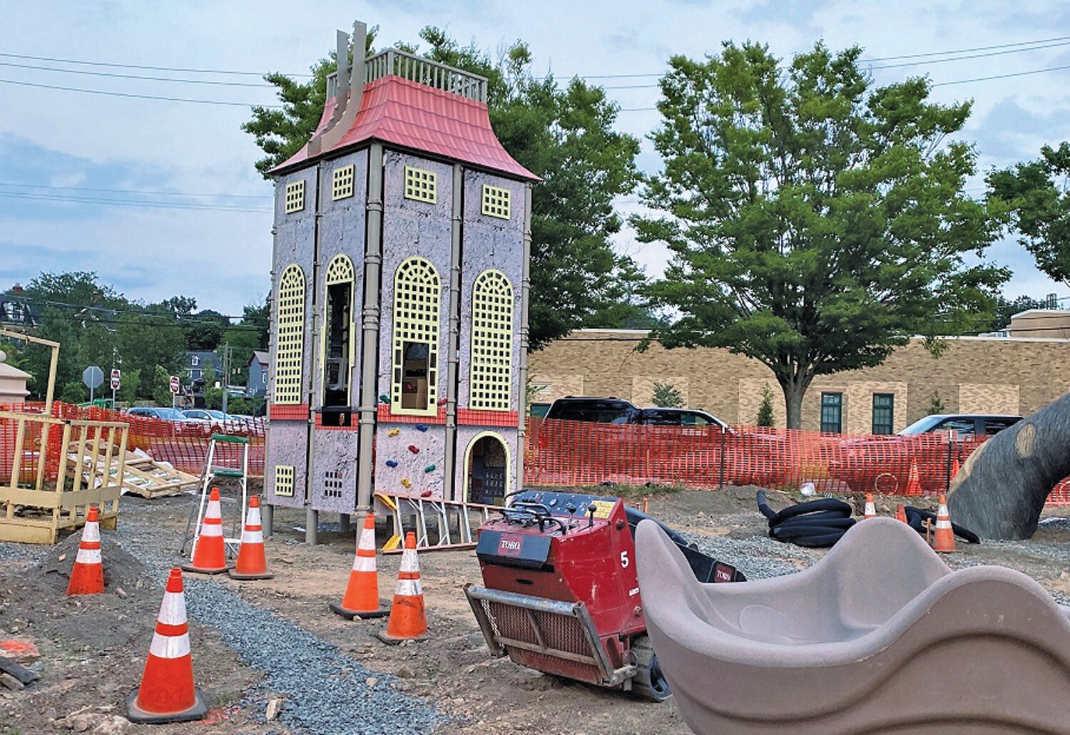 With Henry Mercer’s historic Fonthill Castle as its inspiration, a new playground at Doylestown's Broad Commons Park is being built.