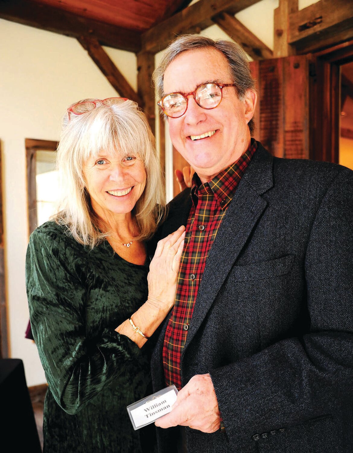 A fixture since 1785 in the riverside community in Solebury, Bill Tinsman, shown here with wife Melody Hunt, died on Aug. 6.