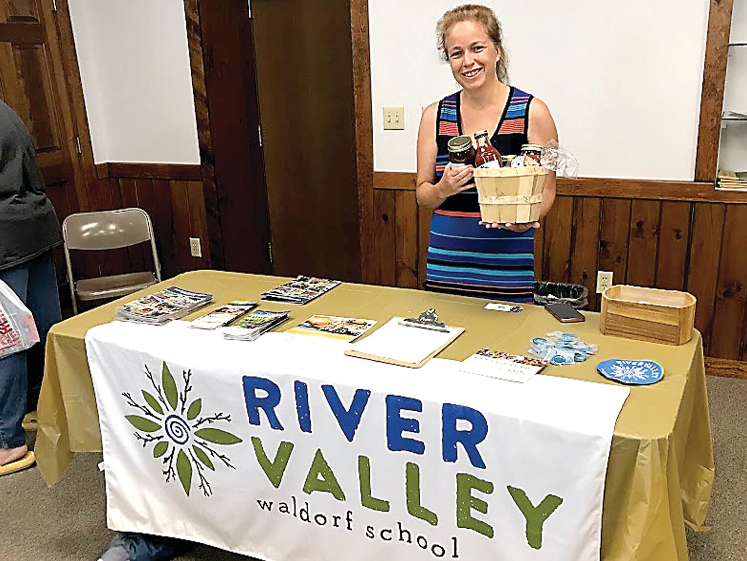 The River Valley Waldorf School in Upper Black Eddy provides information at Bridgeton Township’s UBE Community Resource Day Aug 12.