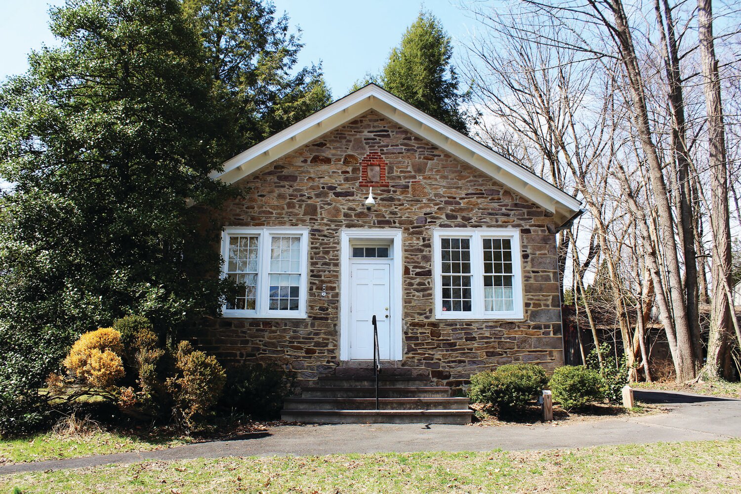 This one-room schoolhouse, at the corner of Sugan and Upper York roads, houses the nonprofit Solebury Township Historical Society.