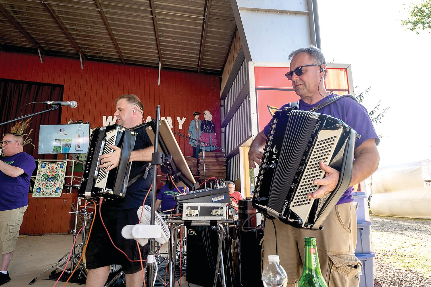 The John Stevens Band plays traditional polka music, as audience members danced during the 57th Annual Polish American Family Festival & Country Fair Sunday at Our Lady of Czestochowa in New Britain Township. The fair continues this weekend.