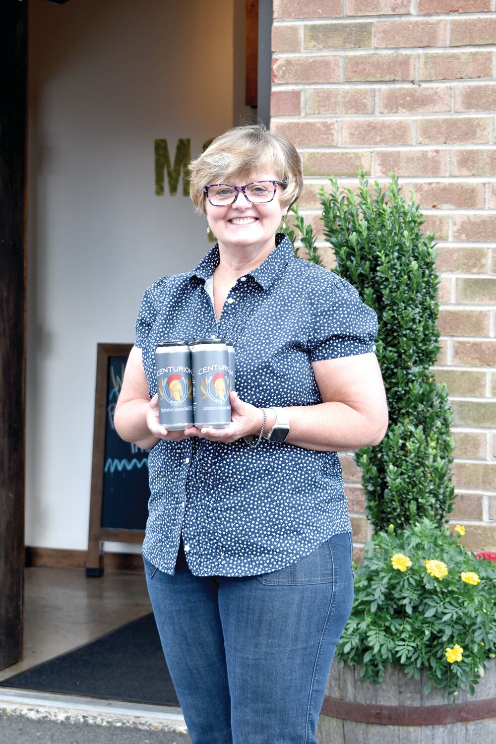 Quakertown resident Susan Alexander was the winner of the countywide contest to design the Centurion Ale can label.