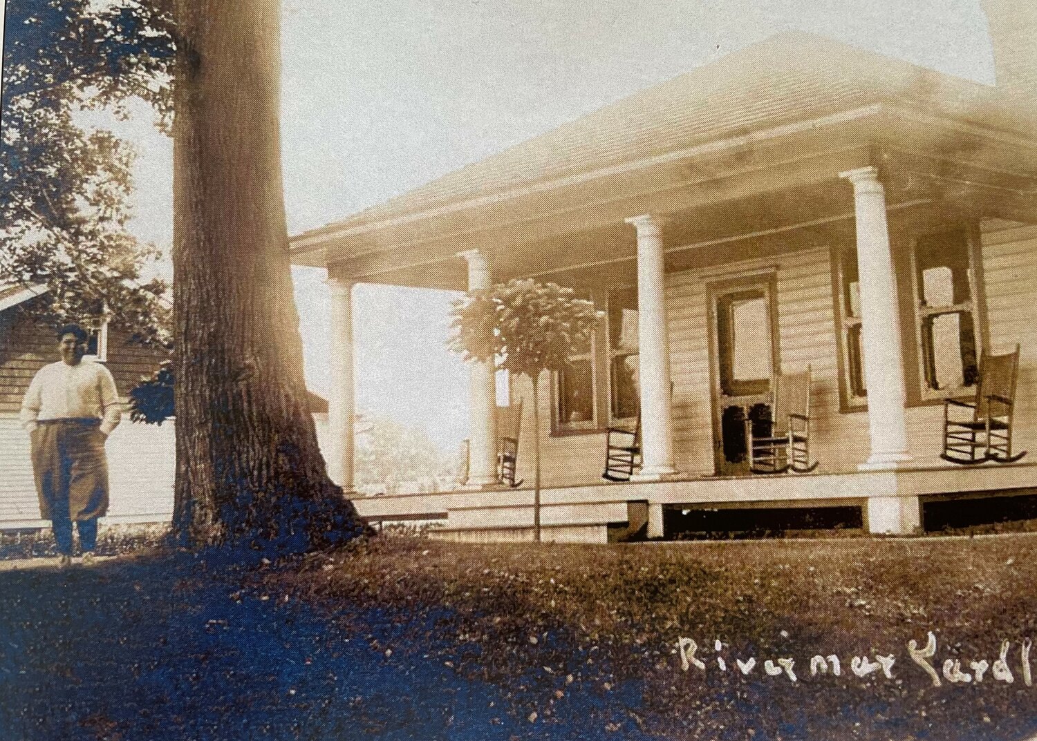 One of the original bungalows built in the Rivermawr neighborhood is shown in a Linford Craven postcard that dates to about 1910.
