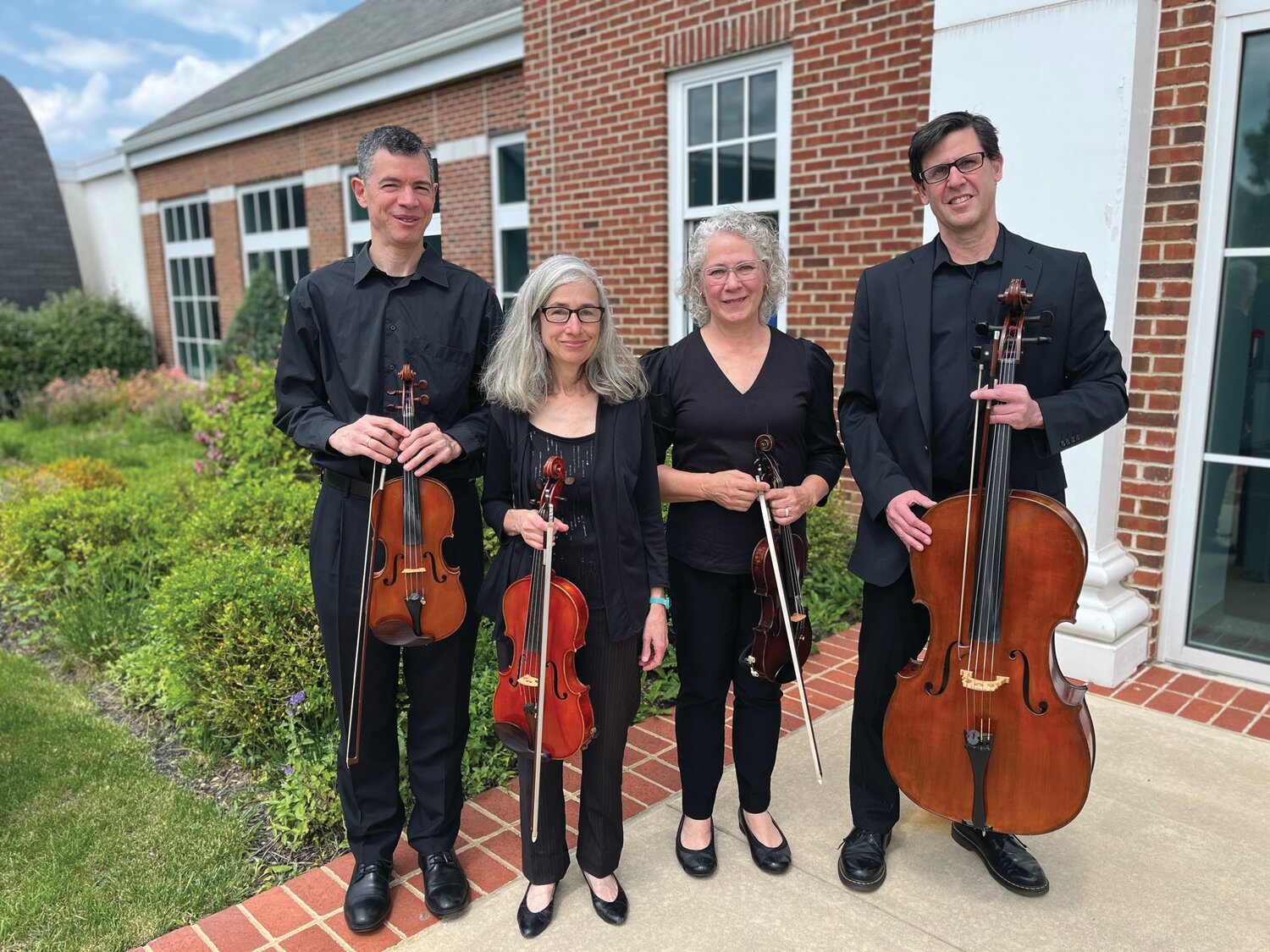 Fiddlehead String Quartet will perform Sept. 23, during the Fallsington Library fundraiser.