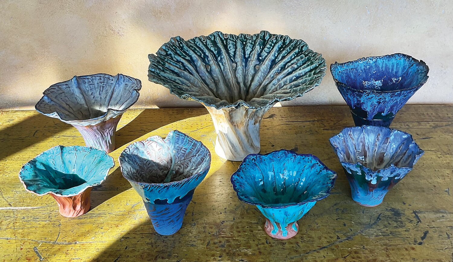 Ceramic vessels by Doug Sardo.
