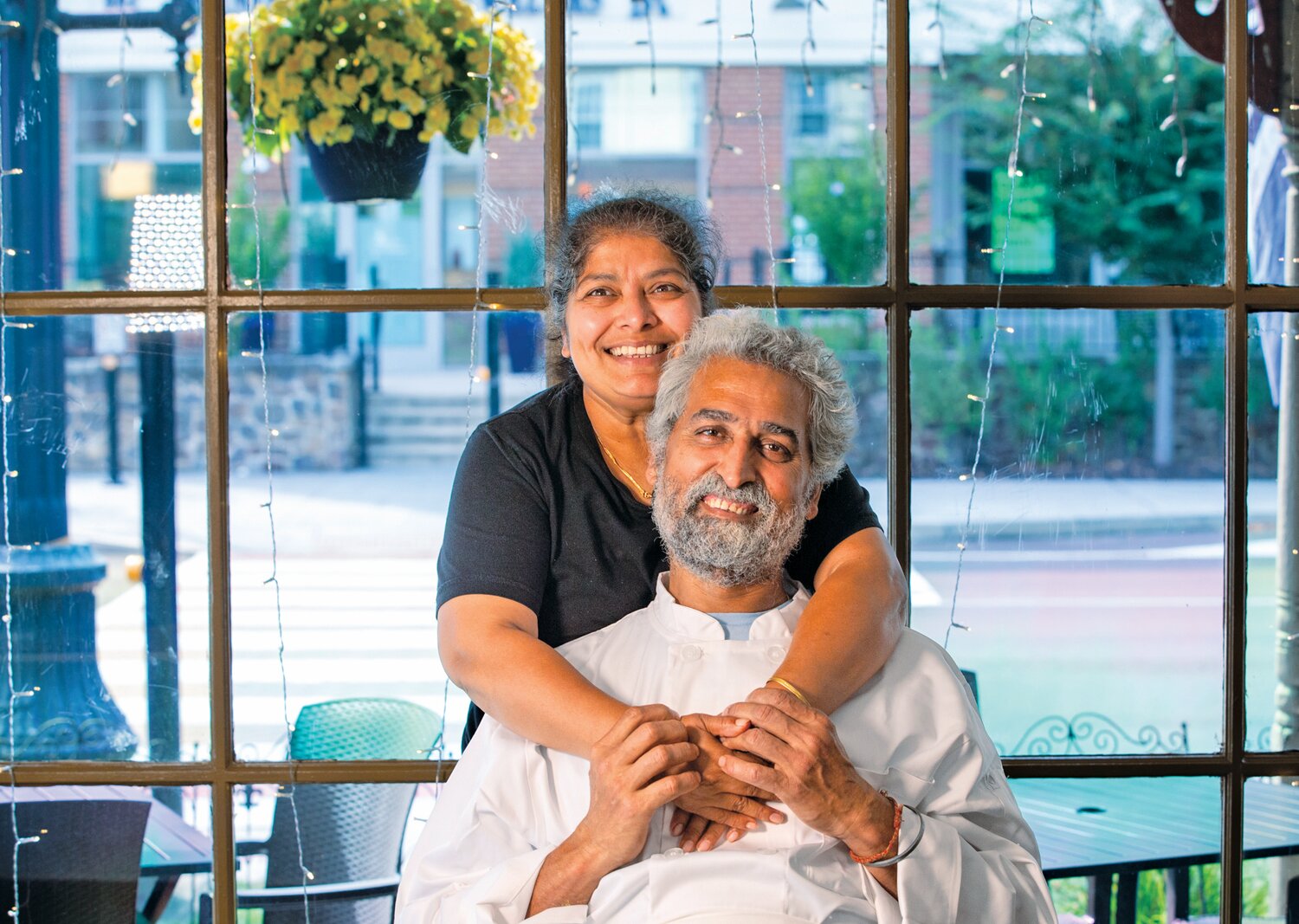 Priya and chef Ashni Kumar Guru of Guru's Indian Cuisine, 203 N. Sycamore St., Newtown.