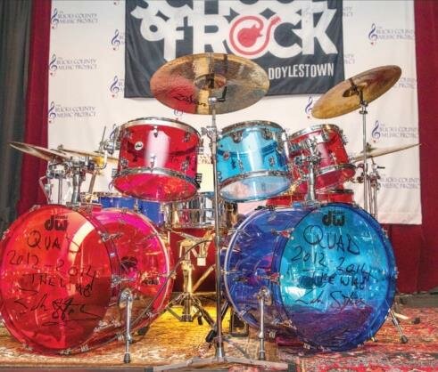 From now until Dec 1, School of Rock Doylestown will display a kit that belonged to Zak Starkey, famed for his work with legendary rock band The Who.