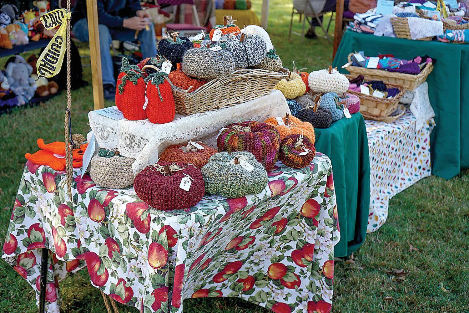 Local artisans sold a variety of handmade items at the fall festival in Hilltown.
