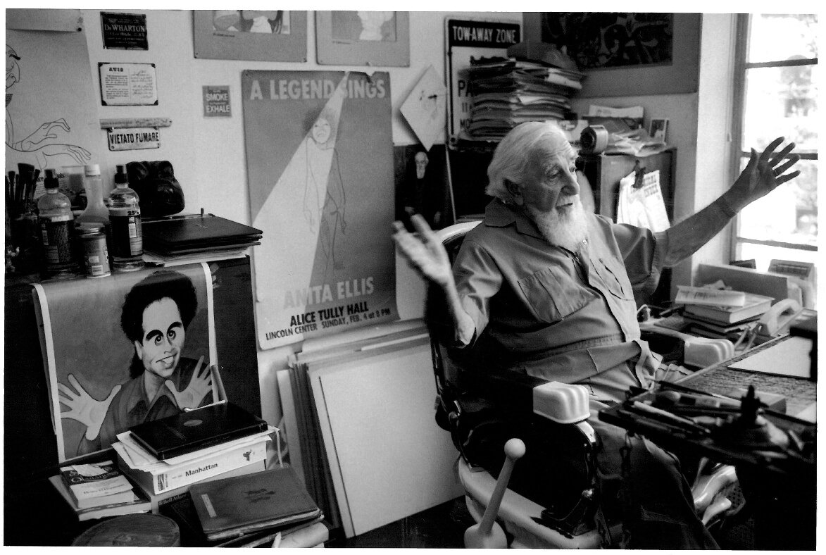 The Al Hirschfeld archives, including this photo, rest in the hands of David Leopold, of Bedminster.