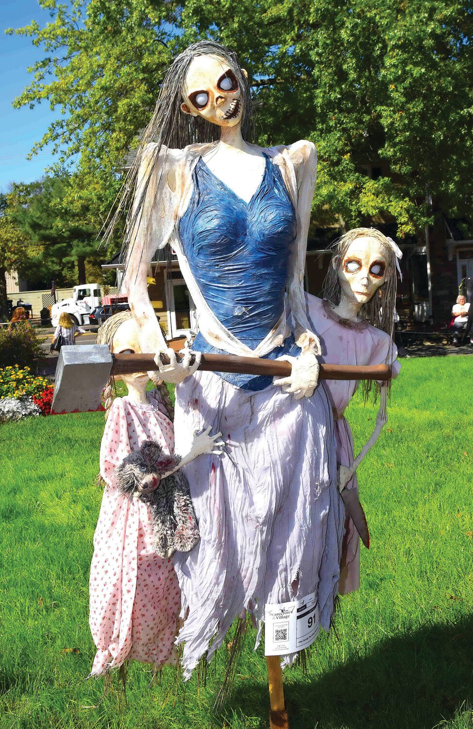 One of the scarecrow creations on display at Peddler’s Village, Lahaska.