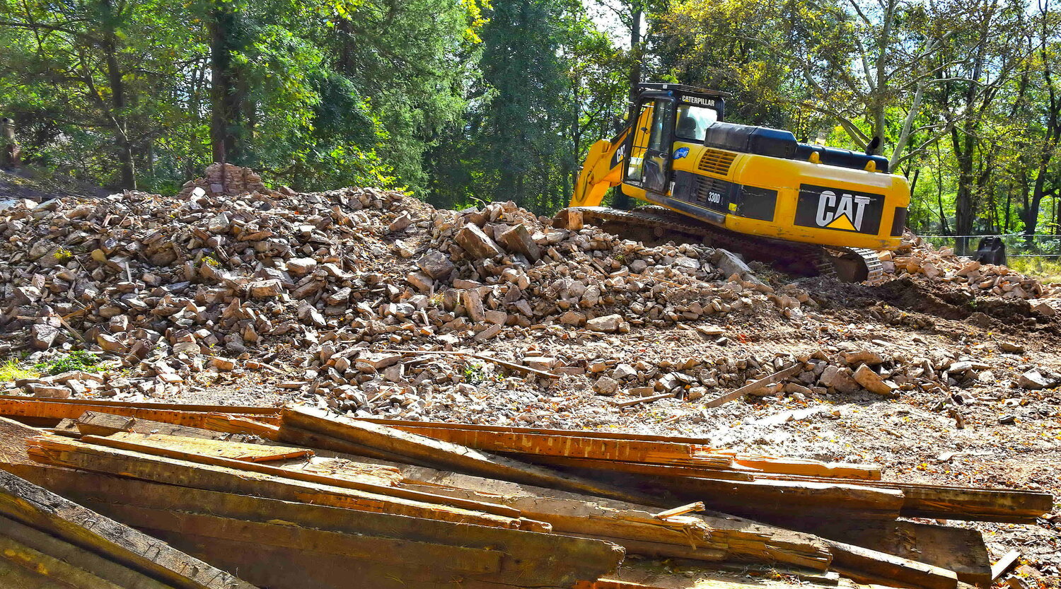 Cintra Mansion was demolished earlier this month on West Bridge Street in New Hope Borough.