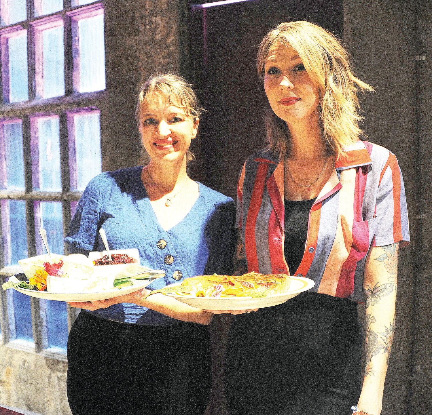 Anna Perkins and Ellen Hill from Anna P’s Catering.